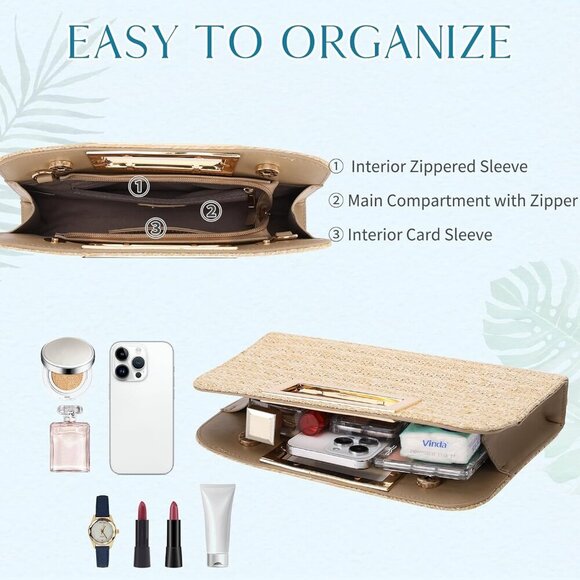 🆕Women Orange Vegan Leather Cut-Out Handle Evening Handbag Crossbody Party Bag - Picture 3 of 7